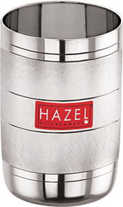 हेज़ल Drinking Stainless Glass Set with Glossy Finish Design ग्लास