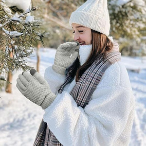 FIRMED STRING Solid Winter Women Gloves