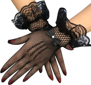 Dhyeyu Checkered, Striped Evening Women Gloves