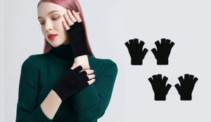 Yuneek Solid Winter Women Gloves