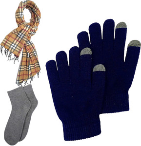 Alomos Solid Winter Men & Women Gloves
