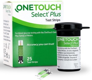 OneTouch Select Plus 25 Glucometer Strips