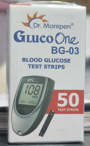 Dr. Morepen GLUCO ONE BG-03 50 STRIP PACK OF 1 50 Glucometer Strips
