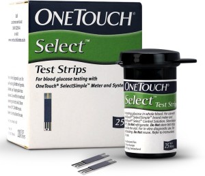 OneTouch Select 25 Glucometer Strips