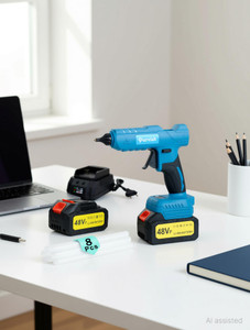 purvish Cordless Hot Glue Gun|Battery Powered Glue Gun for Repairs Craft & Art Projects Standard Temperature Cordless Glue Gun