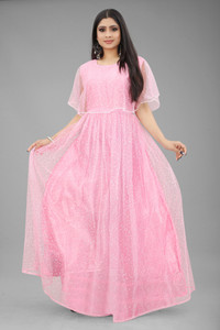 ENCLIQ Flared/A-line Gown