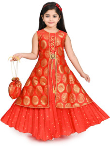 Zenat Girls Maxi/Full Length Party Dress