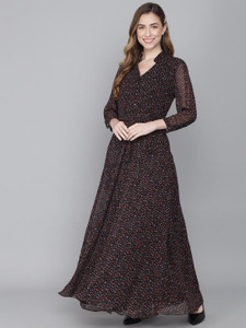 Rudraaksha Flared/A-line Gown