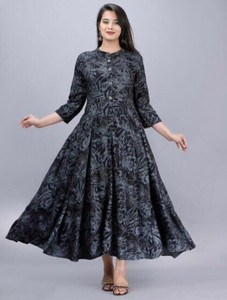 Gottam Fashion Women Printed Anarkali Kurta