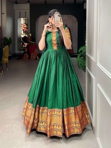 RTSISE Women Maxi Green Ankle Length Dress