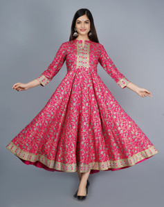 Neemiya Women Printed Anarkali Kurta