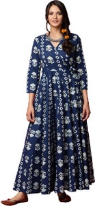TISTA TRADERS Women Printed Flared Kurta