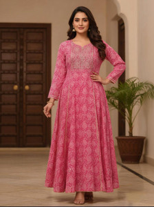 SHREEJIDUWAR Anarkali Gown