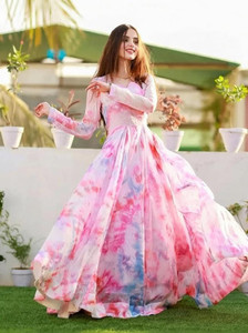 MITVfashion Women Floral Print Gown Kurta