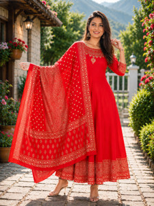 NUPITAL Women Printed Anarkali Kurta