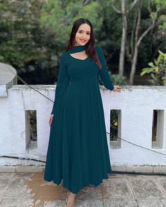 DJCM FASHION HUB Anarkali Gown