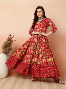 KAWDI FASHION Anarkali Gown