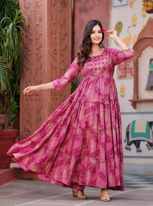 SHANOOR TEXTILE Anarkali Gown