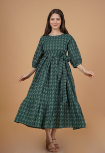 INDIANIC Flared/A-line Gown