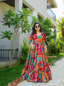 Siren Knitt Anarkali Gown