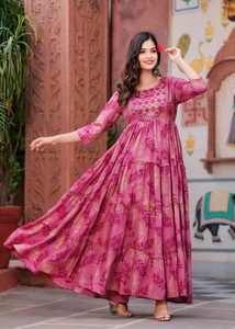 SHANOOR TEXTILE Anarkali Gown