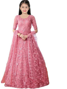 priyans fashion Girls Maxi/Full Length Festive/Wedding Dress