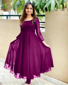 - UMAFABRICS अनारकली गाउन