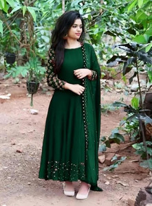 BLACK PATTI Flared/A-line Gown