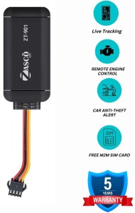 ZASCO ZT-901 (Water-Proof With Inbuilt Battery Model) For Car Bike Truck and Suv anti-theft GPS Device Tracker GPS Device