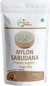 Organic Platter Nylon Sabudana Big,Nylon Sago,Nylon Crystal (Sago),Javvarisi/Tapioca pearls -P Sago