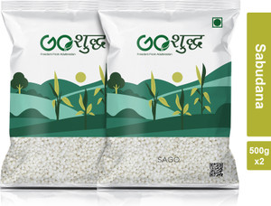 Goshudh Premium Quality Sabudana/Sago Pack Of 2 (500g each) Sago