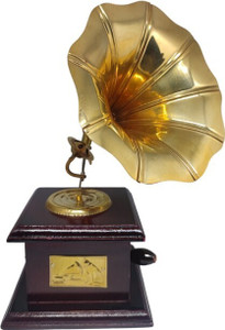 Chadhaji Metal Gramophone Showpiece Wooden Gramophone