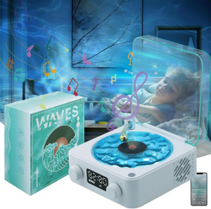 JITAHARAY Waves Vinyl Bluetooth Speaker with Water Ripple Light - Image 6
