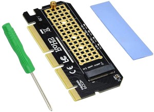 Verilux NVIDIA NVME Adapter PCIe x16 with Gel Pad, M.2 NVME or AHCI SSD to PCIE 3.0 Adapter Card for Key M 2230, 2242, 2260, 2280 Size M.2 SSD, Support PCIe x4 x8 x16 Slot 256 MB GDDR5 Graphics Card