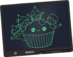 DEKOQ 16 Inch Monochrome Screen Rechargeable Doodle Board Toddler Educational Toys for Boys Girls Reusable Portable Drawing Tablet Toys Gifts for Kids 12 x 8 inch Graphics Tablet Connectivity - Wireless