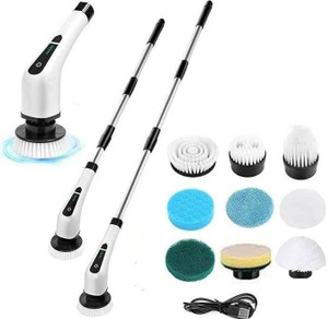 यूनिट्री 9 in 1 Cordless Electric Spin Scrubber Cleaning Brush Wet & Dry Brush (White)