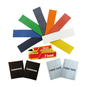 RaiGen 6 Cricket Bat Toe Guard with Adhesive 2 Sandpaper & 2 Full Fiberglass Tape Sheet Cricket Guard Combo (Black, Blue, Green, Grey, Orange, Red, White, Yellow) - Image 1