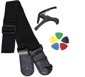 TechBlaze Guitar Capo with Guitar Belt for Acoustic Electric Guitar Capo for Ukulele Clutch Guitar Capo