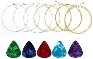 IMAGINEA Acoustic Acoustic Guitar String Set of Stainless Steel Hollow Ball End Full with 5 Picks Guitar String