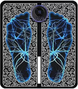 KHANSAHEB Foot Massager Pain Relief,Wireless Electric EMS Massage Machine Mat Massager