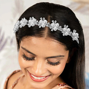 Urbanela Kundan Metal Hairband,Tiara Headband Sheeshphool Matha patti : HB-08 Hair Band