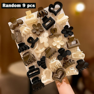 Saca Trendy Hair Claw Clips 9 Pcs - Image 6