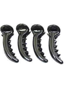 Kalaneet Black Color Banana Hair Clip for Women and Girls 4pcs Banana Clip