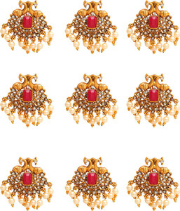 YELLOW CHIMES Jadai Billai Hair Pin Bridal Hair Brooch Hair Jewellery Hair Pin