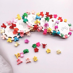 WestFashion 50pcs Mini Plastic Hair Claws for Baby, Girls and Women, Kids Claw Clips Hair Clip
