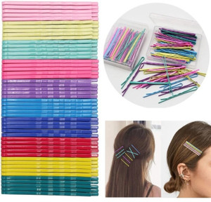 LS ENTERPRISES 40 Pcs Bobby Hair Pins Metallic Barrettes Hair Clips For Women & Girls Hair Pin