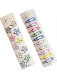 Blubby Star Shape Hair Clips Hair Pins for Girls Women (Pack of 20 Pieces Combo) Hair Pin
