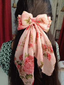 KAYPS WORLD Hair Bow Clip For Girls & Women Made with georget Hair Clip