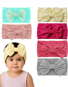 AmazingKarts fancy multicolor headband hair headband new born baby girls kids hairband headbands elastic hair accessories set 6 pcs with gift box Head Band