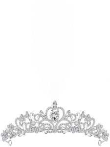 Barivamatic Queen Crown of Silver Crystal Tiara Crowns for Bridal Women Girls Hair Band